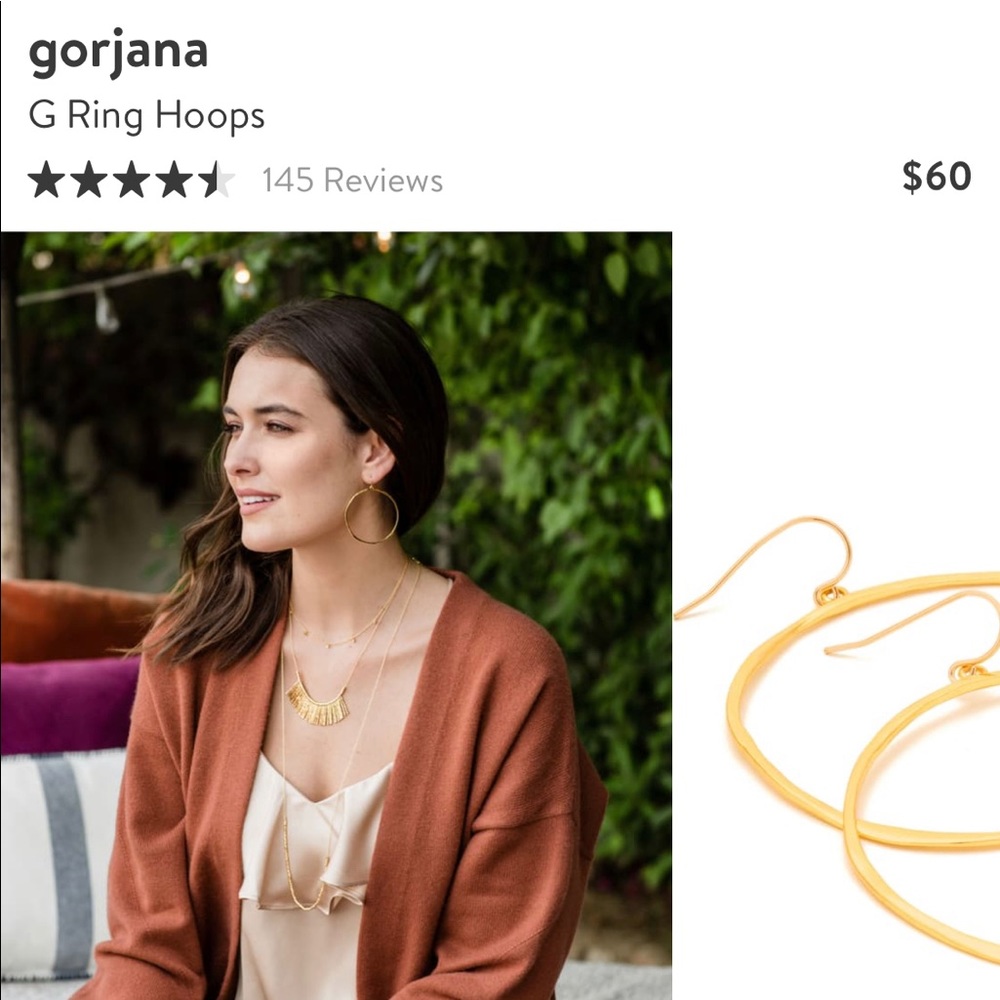 Gorjana G Ring Hoop Earrings